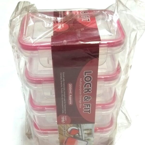 lock&fit 200 ml ,approx boxs